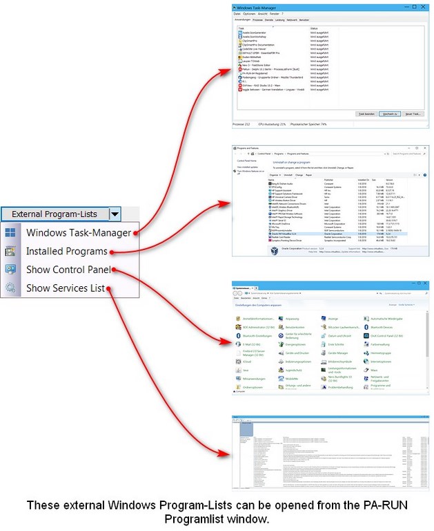 Windows program-Lists