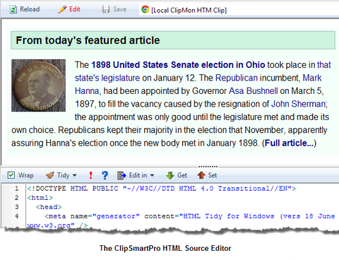 ClipSmartPro HTML-Source-Editor