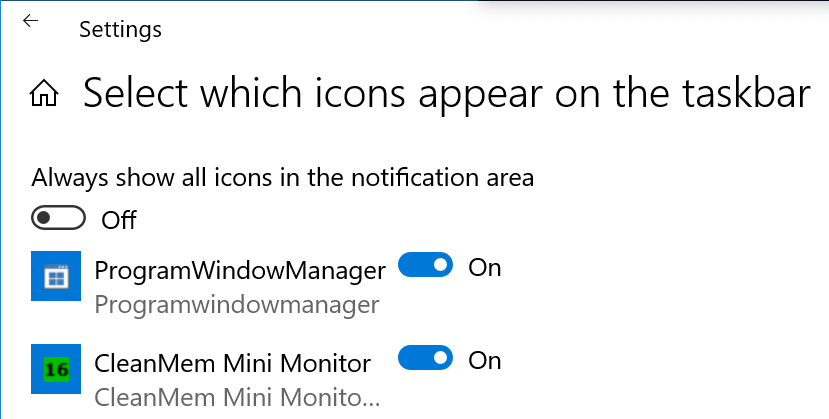 NotificationAreaSettingsWindowsSettings